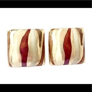 Vintage DON LIN clip on earrings